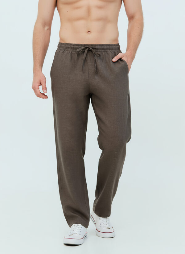 Брюки лен мужские