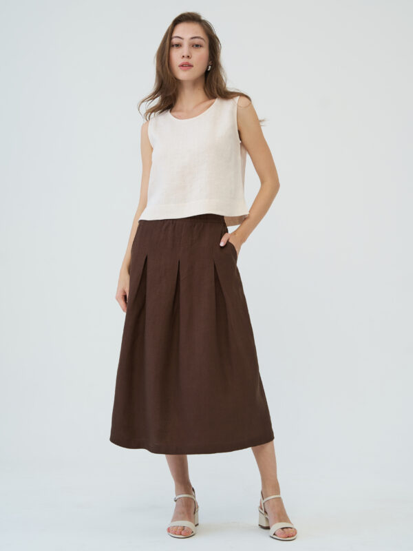 Юбка льняная летняя