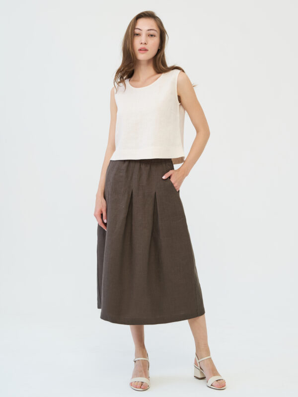 Юбка льняная летняя