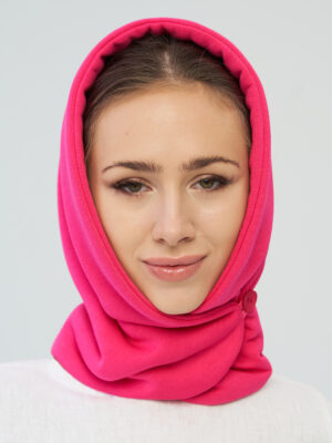 Капор футер Розовый