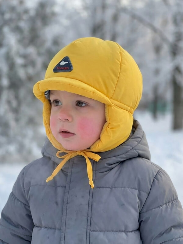 Шапка детская козырек Желтый